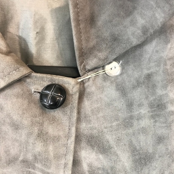 VINTAGE A Jacs Cotton Cape Lined Jacket button open sides - Picture 8 of 8